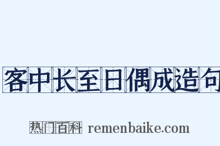 客中长至日偶成造句是什么意思的图片